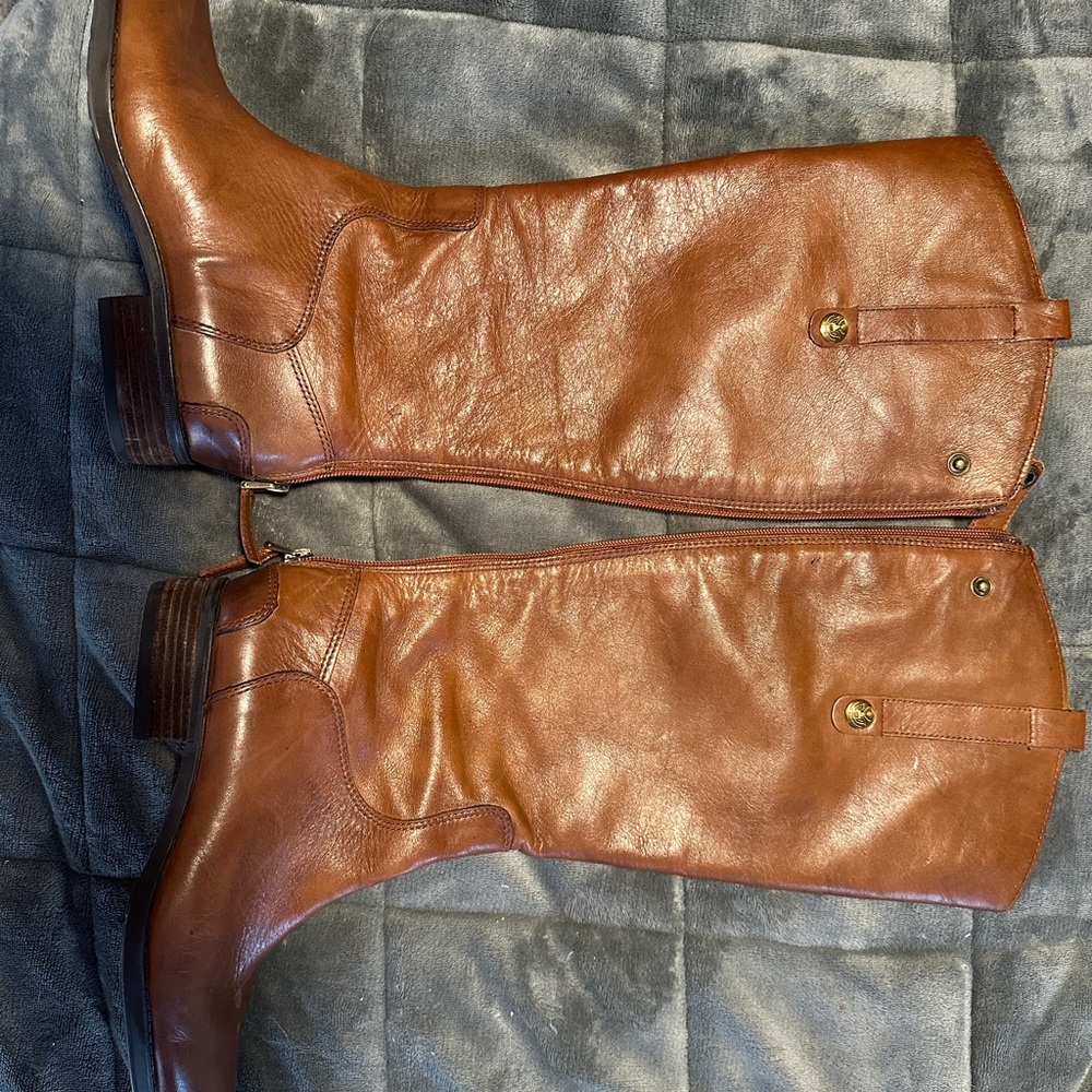 Sam Edelman ladies Penny Leather Riding Boots size 8M.  Zipper in the rear.